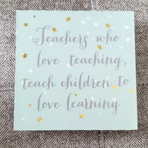 Teacher Quote Decorative Square